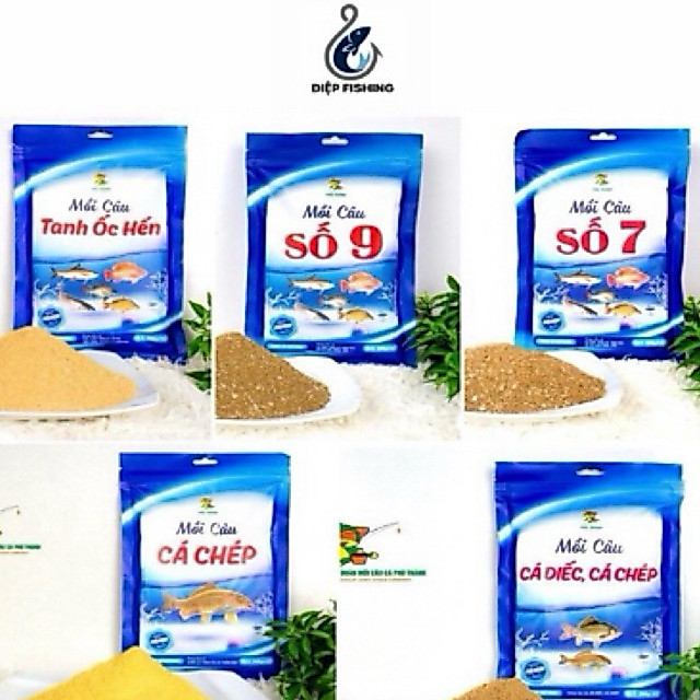 ( Chính Hãng ) Mồi Câu Cá Phú Thành Số 7-8-9, Tanh Rô Phi, Tanh Ốc Hến,… Đi Câu Bắt Cá Fishing Fish Nam m ồ moicau