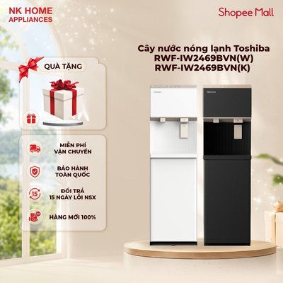 Cây nước nóng lạnh làm đá Toshiba RWF-IW2469BVN(W) Trắng | RWF-IW2469BVN(K) Đen - Bảo Hành 24 Tháng