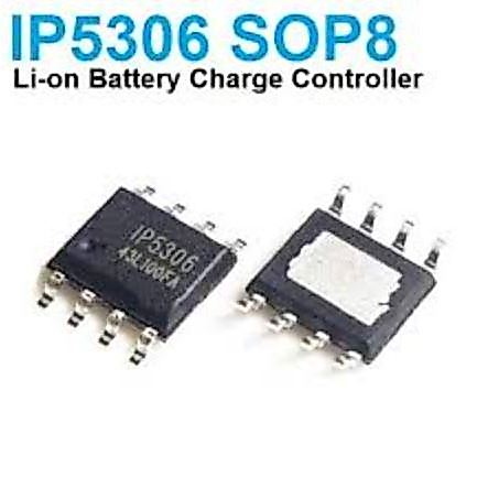 Combo 3 IC sạc và bảo vệ pin 1 cell 4.2V IP5306 5306 sop8 2a ic quản lý pin lithium 3.7V