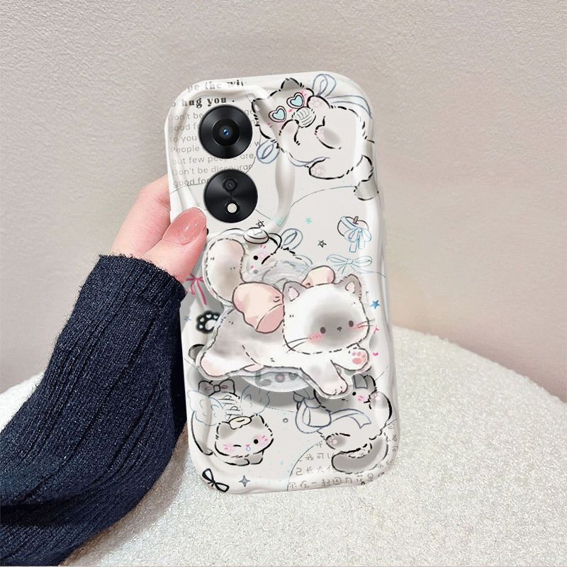 Đế Mèo Con Âm Nhạc Thích Hợp Cho OPPOA58 Vỏ Điện Thoại PHJ110 Hoạt Hình Phong Cách Mới Dễ Thương Bao