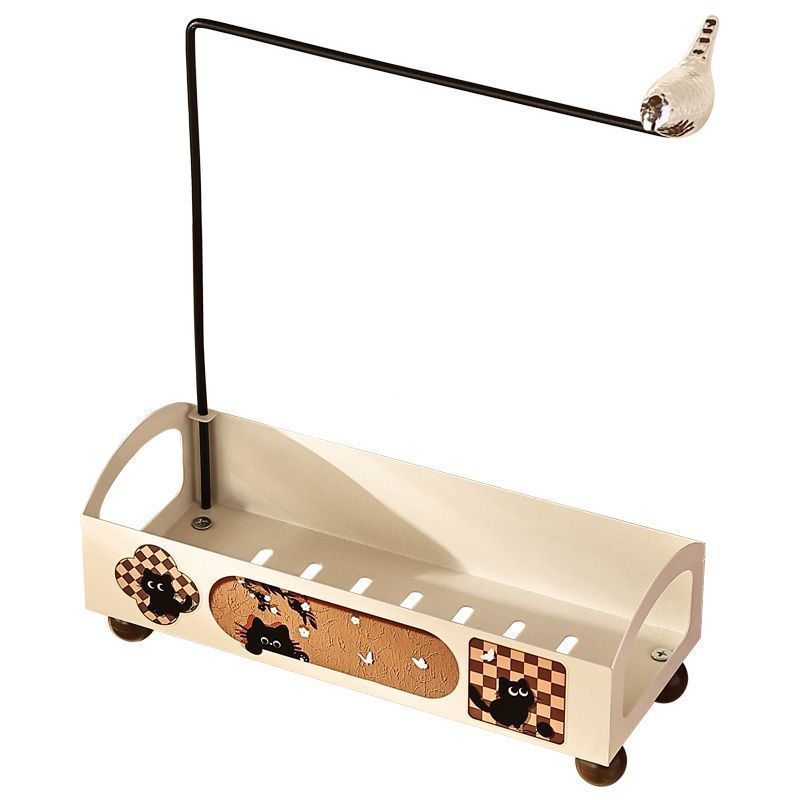 TQ~[Hanasaka]Vintage-style kitchen sponge rack, rag and scouring pad sink drain rack, countertop ste