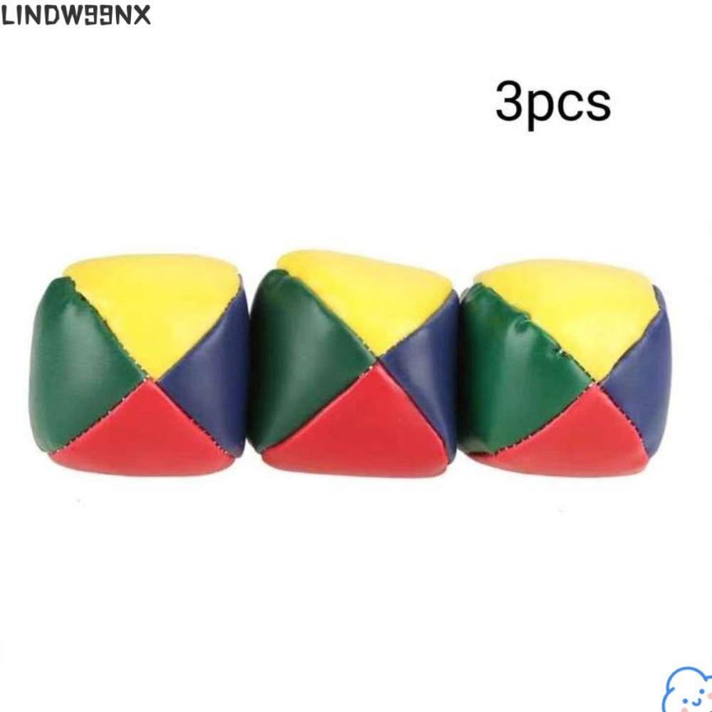LINDW99NX 3 Quả bóng Juggling Circus Small Learn to Juggle Beginner Kit