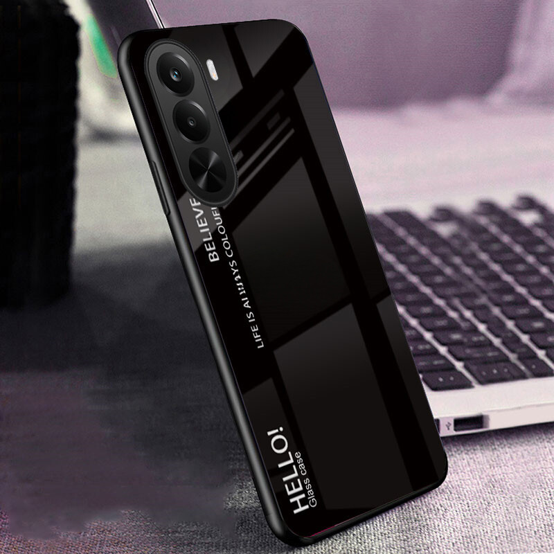 Dành Cho Realme P4X 5G Ốp Lưng Kính Cường Lực Gradient Bảo Vệ Gương Cho Vỏ Điện Thoại Realme P4X
