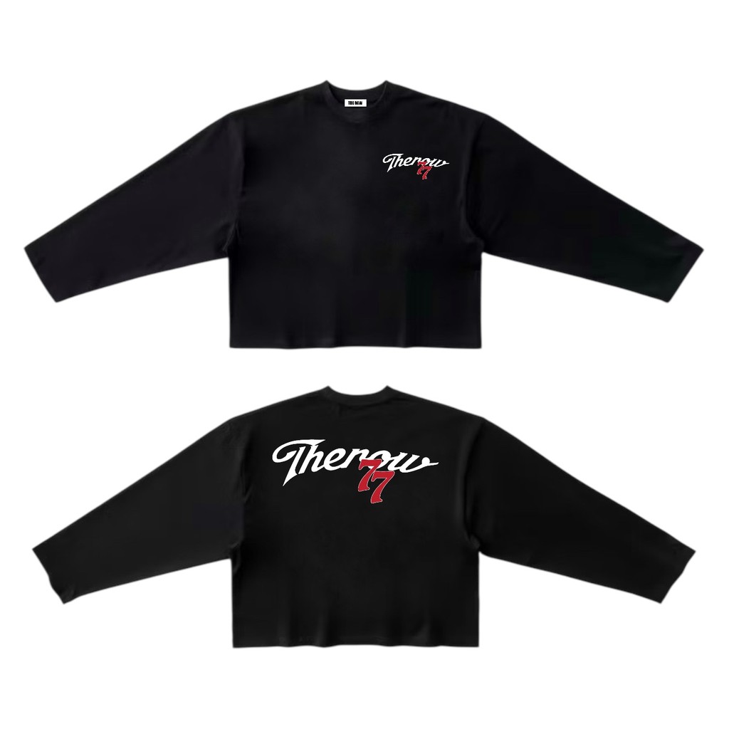 [Ver2] Áo Thun Tay Dài Long Sleeve Boxy THEROW 250gsm Form Rộng Cổ Tròn Unisex Nam Nữ Basic | BigBuy360 - bigbuy360.vn