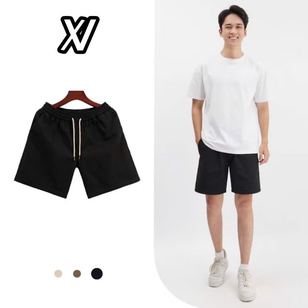 [XV Store] (Combo 2 Quần Short) Kaki Dù Xuân Vũ Clothing dáng Trên Gối (Short kaki dù 03)