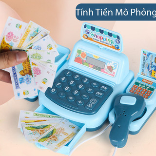 Bộ Đồ Chơi Máy Tính Tiền Siêu Thị,Chiếu Sáng Và Hiệu Ứng Âm Thanh,Bộ Đồ Chơi Máy Tính Tiền Đa Năng