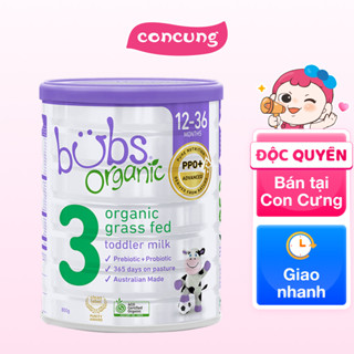 Sữa Bubs Organic Bovine số 3 800g (12-36 tháng)