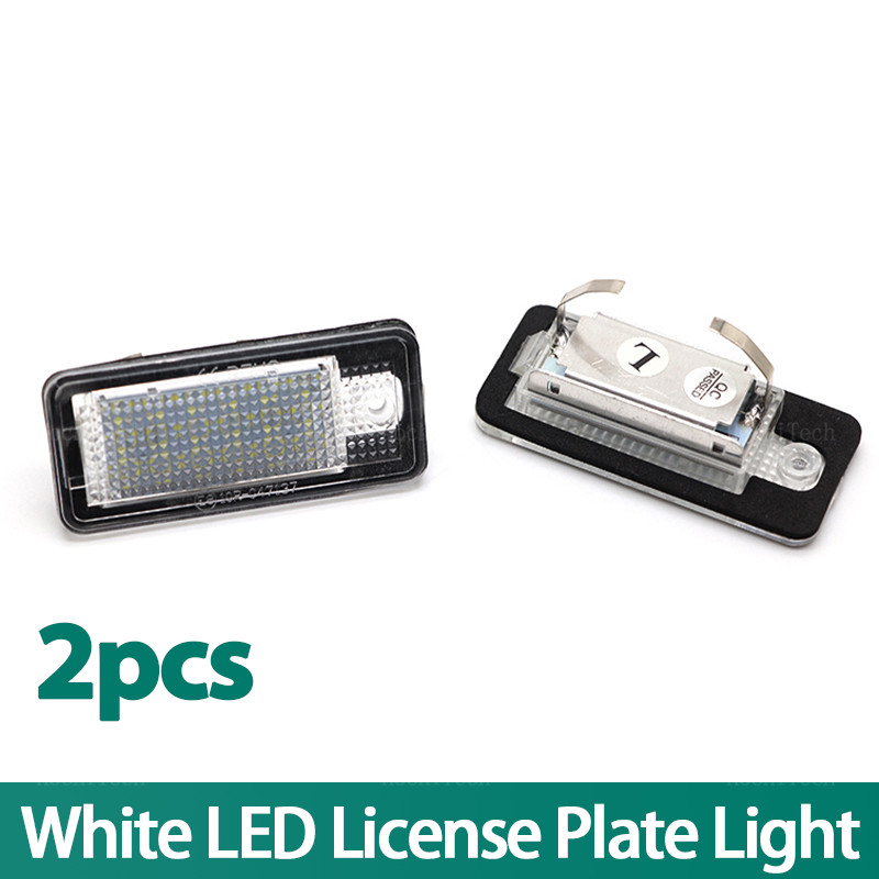 Đèn LED Biển Số Lỗi Miễn Phí Biển Số Đèn Cho Xe Audi Đèn LED Số A3 A4 S4 RS4 B6 B7 A6 RS6 S6 C6 S5 Q7 A8 S8 Avant