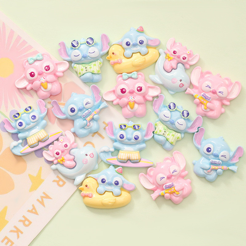 Phim Hoạt Hình Blue Diddy Series Nhựa 3D Giày Quyến Rũ Súng Nước Lướt Jibitz Thiết Kế Vịt Cá Heo Jbb