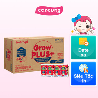 Thùng SPDDPS GrowPLUS 110ml Ít đường (lốc 4 hộp) - 12 lốc