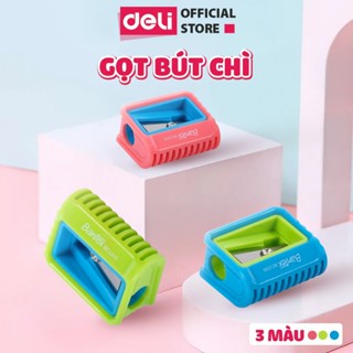  Gọt Bút Chì Bantex Deli Chuốt Chì Mini Lưỡi Thép Không Gỉ Sắc Bén Phối Màu Nhỏ Gọn Tiện Lợi Học Sinh Dân Văn Phòng 
