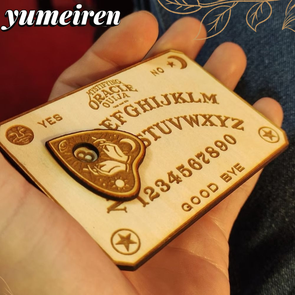 YUMEIREN Ouija Board Trang trí nội thất Cổ điển Ouija Di chuyển Trò chơi Con lắc Bộ bảng