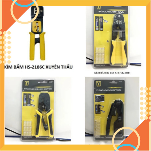 [5❤️][FREESHIP] KÌM MẠNG, KỀM BẤM ĐẦU MẠNG YESKIT YK-668, YK-210F, YK-N568R, HS-2186C [HCM]