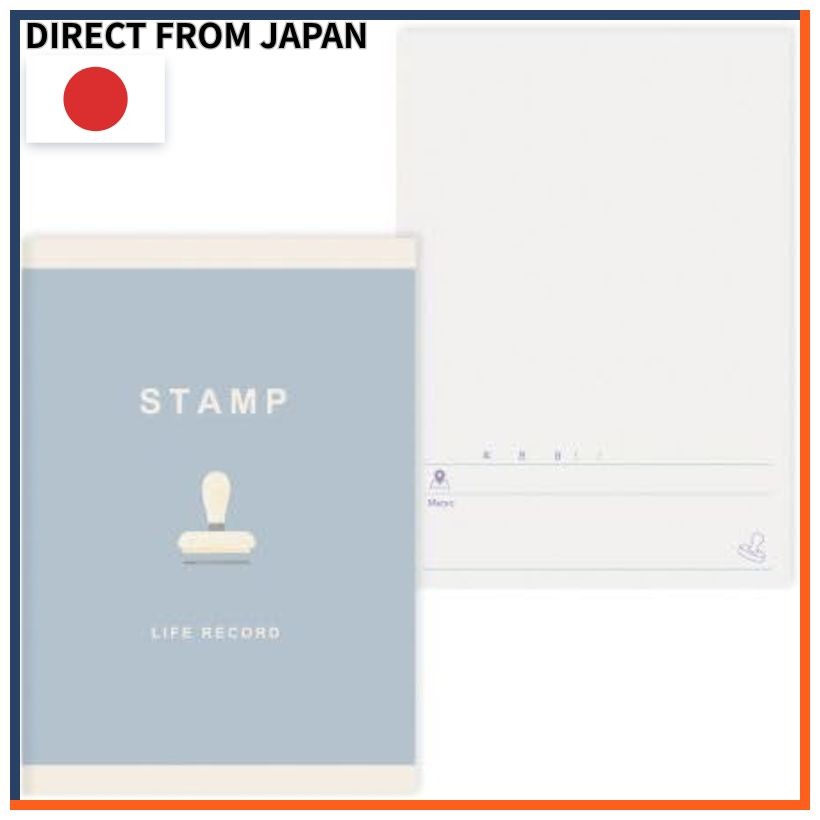 Meely Stamp Book Travel, Roadside Stations, Railways Mini-sized Stamp Notebook with Sticky Notes for