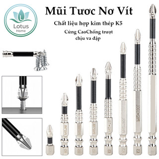 Đầu Vít K5 Chống Trượt - Từ Tính Mạnh Thép Hợp Kim Chân Lục Giác - Dùng Cho Máy Khoan 