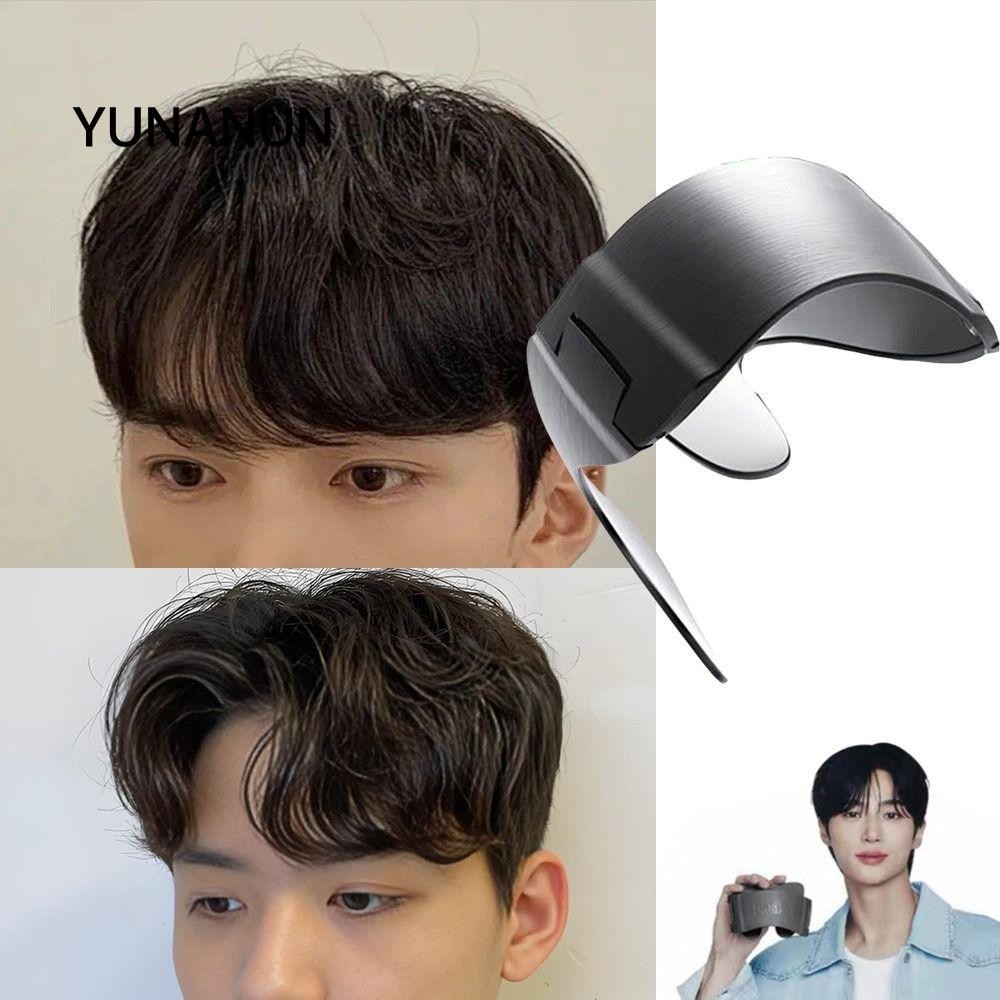 YUNAUN Down Perm Device, Smooth Sideburns Dễ sử dụng Kẹp tóc Sideburns, Tấm ép tóc bên Tame chống thấm nước có thể gập lại cho công cụ tạo kiểu tóc