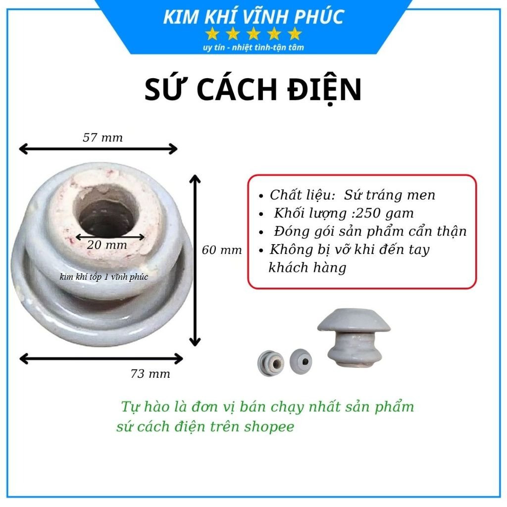 Sứ Cách Điện Tráng Men – Bền Chắc, An Toàn