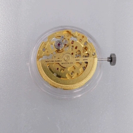 Phụ kiện đồng hồ Meyoda Phong trào 8N24 Phong trào cơ khí tự động Phong trào vàng Máy trắng