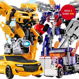 Bộ đồ chơi Transformers, Mô hình Robot biến dạng Optimus Prime & Bumblebee, Quà tặng Giáng sinh