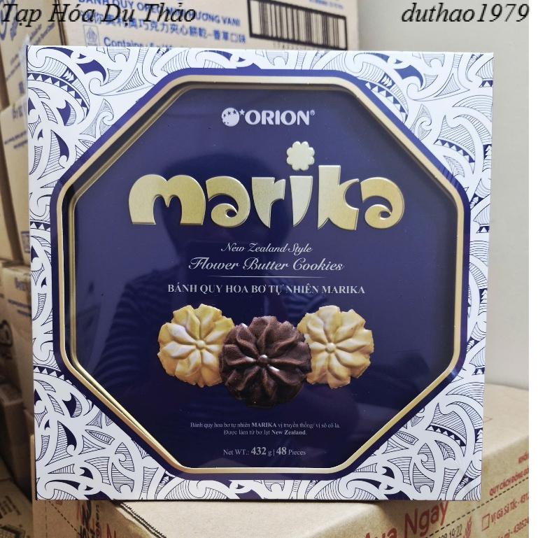 BÁNH QUY HOA BƠ TỰ NHIÊN MARIKA ORION HỘP THIẾC 432G/252G