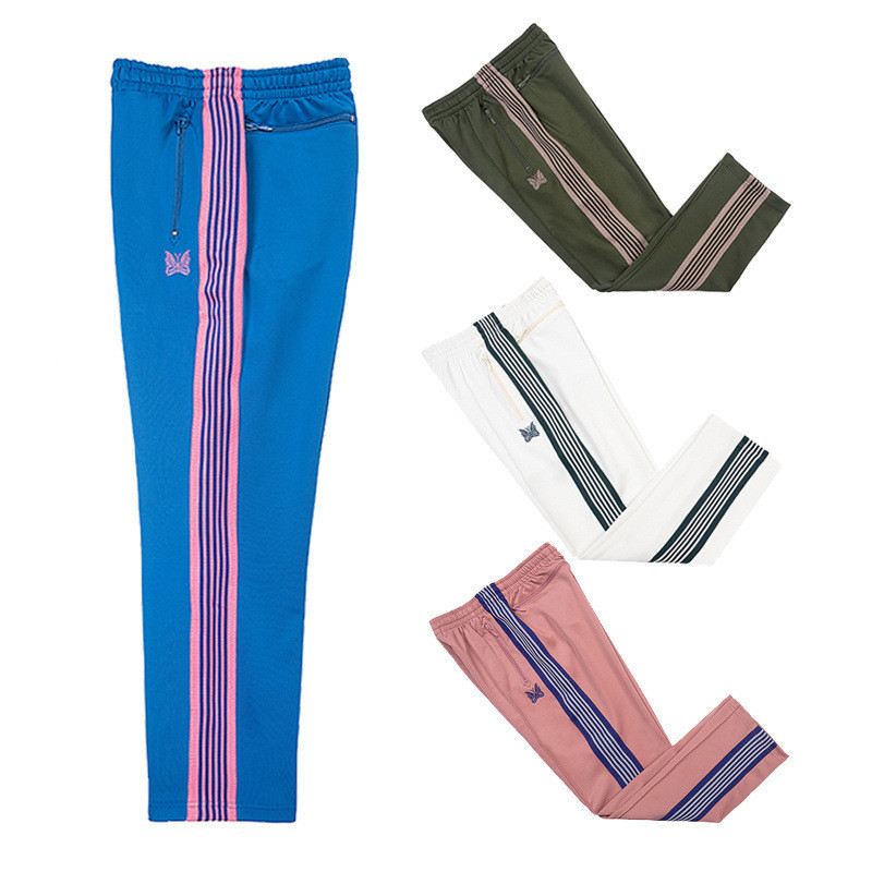 GAT3 Needles Butterfly Embroidery Side Ribbon Casual Pants 35Style