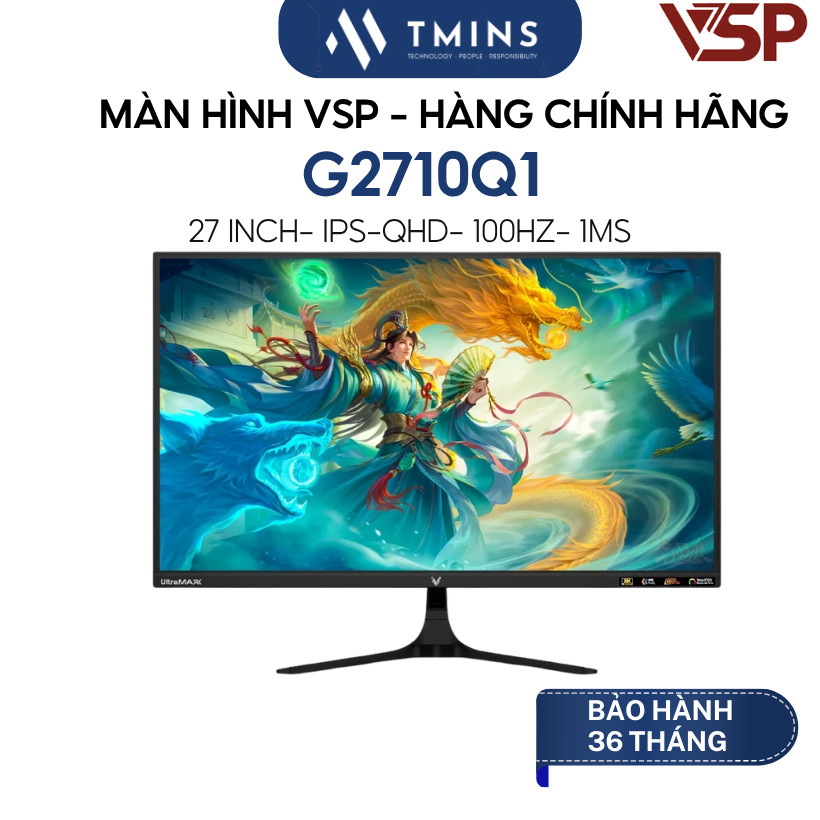 Màn Hình VSP G2710Q1 (27 inch/ 2K/ IPS/ 100Hz/ FreeSync) - Hàng chính hãng