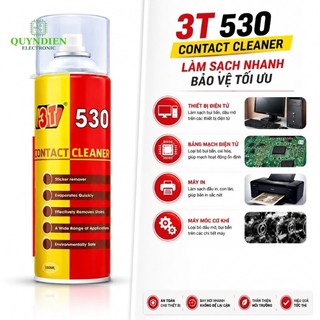 Vệ Sinh Bo Mạch Điện Tử 3T 530 Làm Sạch Nhanh 550ML - Dung Dịch Vệ Sinh Mạch Điện Tử Bay Hơi Nhanh