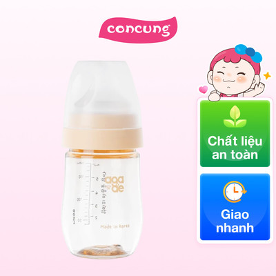 Combo 2 Bình sữa PPSU Aga-ae 180ml (Vàng)