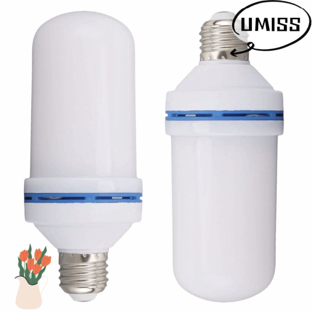 Bóng đèn LED ngọn lửa 2 gói UMISS, Hiệu ứng ngược xuống E27 Bóng đèn hiệu ứng ngọn lửa cơ bản, Năng 