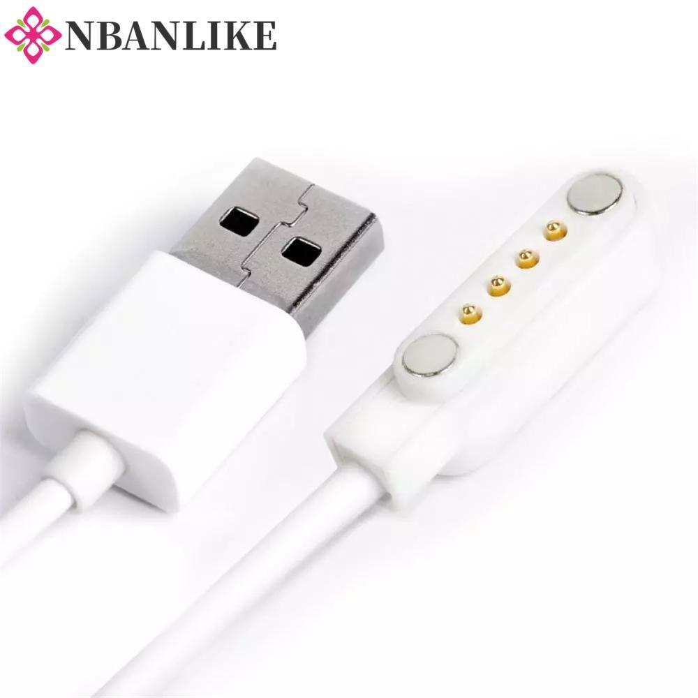 Cáp Sạc NBANLIKE Đồng Hồ Trẻ Em Y95 KW18 KW88 KW98 DM 4Pin Đa Năng Nam Đến 4 Pin Dây Sạc