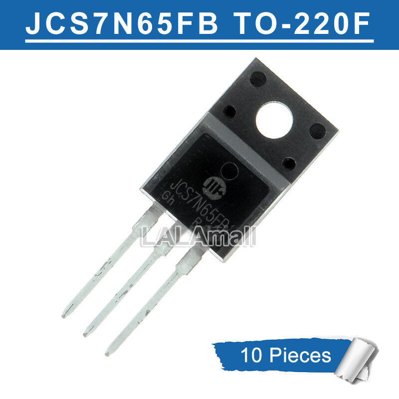 10 chiếc JCS7N65FB TO-220F JCS7N65 7N65 TO220F 7A / 650V MOSFET Transistor mới nguyên bản