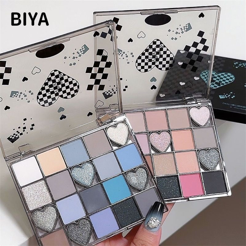 BIYA Phấn Mắt Bảng Phấn Mắt 20 Màu Nổi Bật Đường Viền Earthy Matte Bảng Màu Toàn Diện