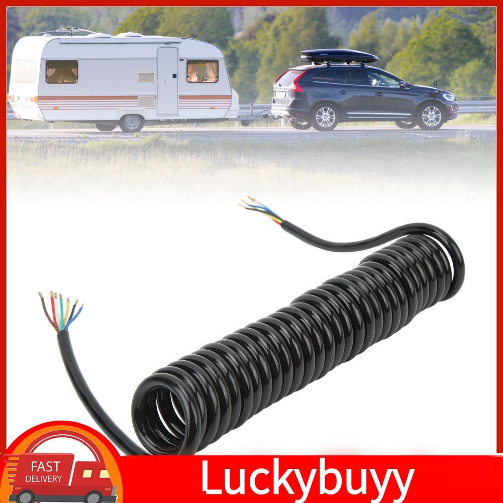 Luckybuyy Luckybuyy Trailer Nối dài dây cáp cuộn 12,8ft 20AWG 7 lõi ​​Polyurethane Copper cho xe kéo