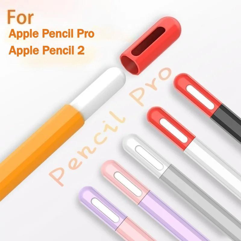 Hộp Đựng Bút Chì Cho Apple Pencil Pro Màu Phù Hợp Với Silicon Mềm Siêu Mỏng Bảo Vệ Cho IPad Pencil P