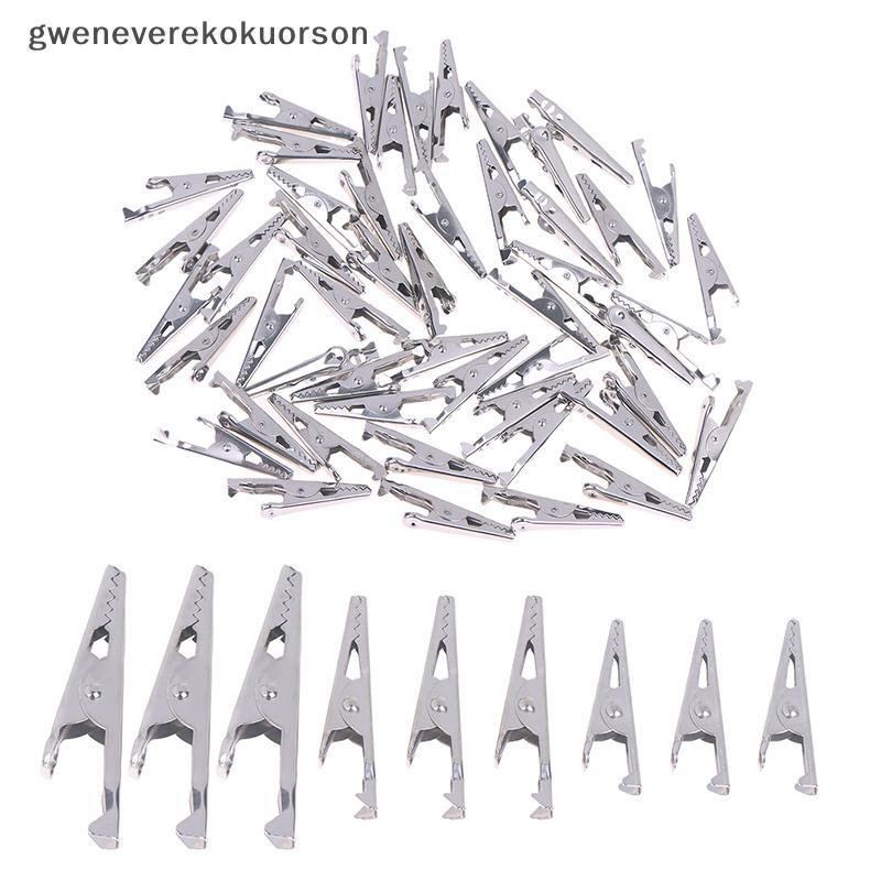 50pcs Mini Alligator Clips Mini bạc kim loại Alligator Clip 28mm 35mm 45mm cho điện thử nghiệm cho P