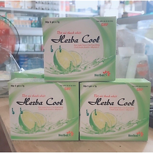 ✅ Bột Sủi Thanh Nhiệt Herba cool  ( hộp 5 gói)