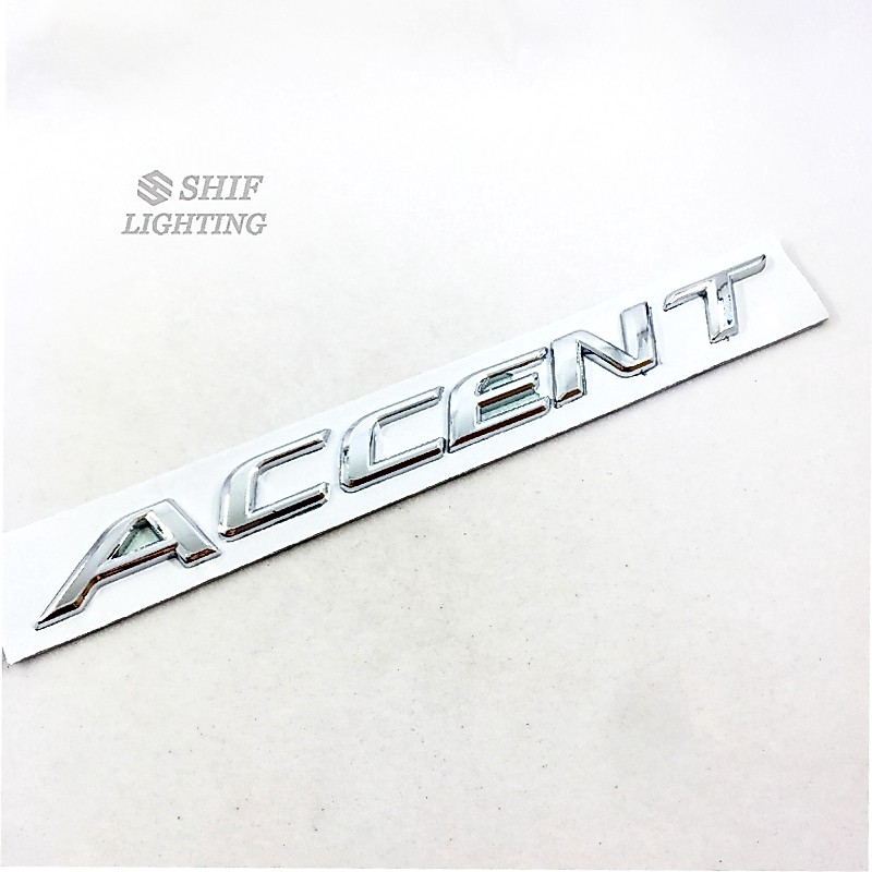 Logo Dán Trang Trí Xe Hơi Hyundai Hình Chữ Accent Độc Đáo