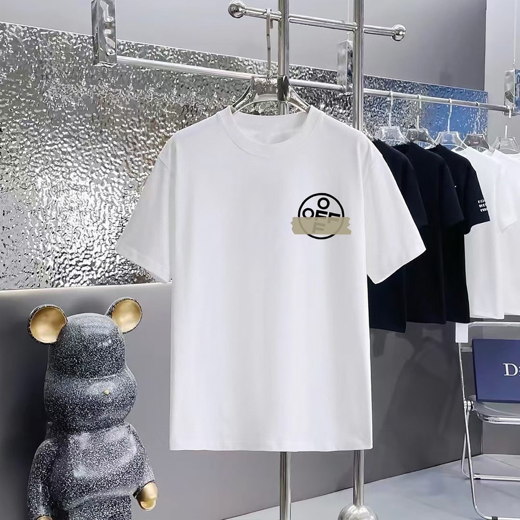 GU5M Off Summer New Letters logo Printed Short Sleeve T T-shirt Couple Style