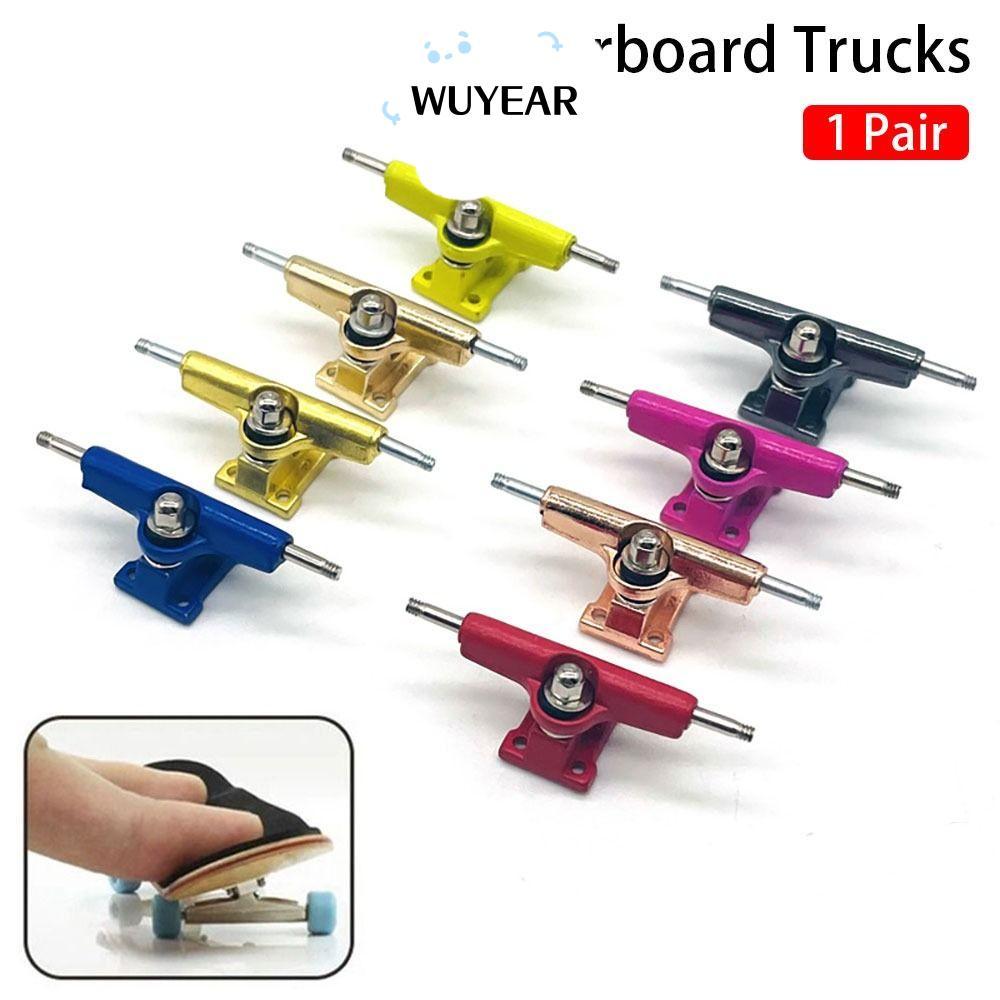WUYEAR 1 Cặp Giá đỡ sàn chịu lực, với đai ốc Bu lông xe tải Fingerboard Truck, Bộ sưu tập đồ chơi Mi