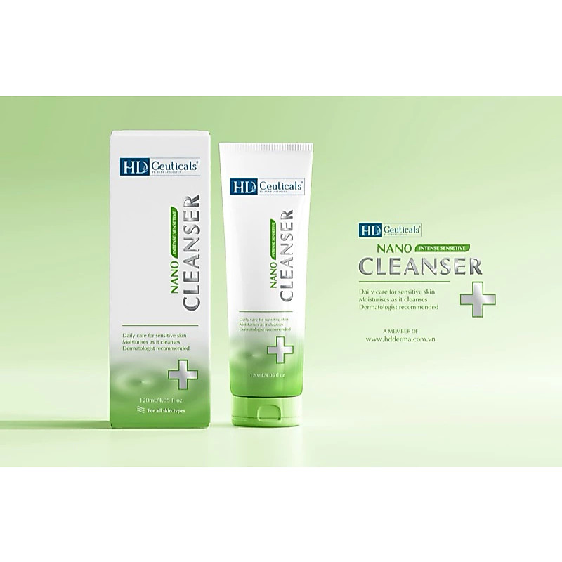 💗 HD DERMA HD CEUTICALS NANO CLINIC NANO CLEANSER – SỮA RỬA MẶT KHÔNG BỌT DÀNH CHO MỌI LOẠI DA, DA M
