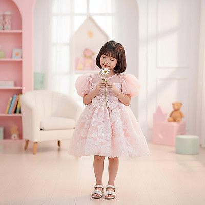 Váy dạ hội, đi chơi công chúa LITIBABY hè, bé gái từ size 2 đến 8 tuổi PH1115