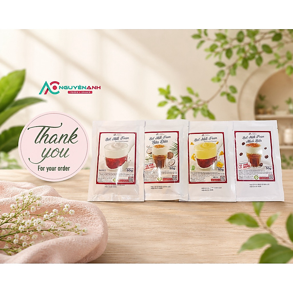 DP Food Bột Milk Foam 4 Vị - 50gr