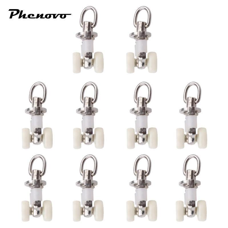 10 Chiếc Im Lặng Màn Theo Dõi Glider Glider Runner Bánh Xe Rèm Carrier 26 Mm