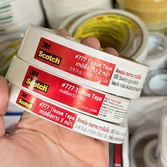 Màng dính 2 mặt 3M 777 Size 10 Yard Chiều rộng 12mm / 18mm / 24mm