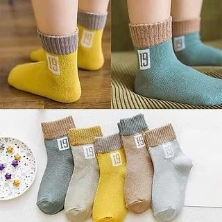 Set 10 Đôi Tất Số Cho Bé Trai Bé Gái Tất Số Màu Sắc Đa Dạng Chất Liệu Mềm Mại Phù Hợp Cho Mọi Hoạt Động
