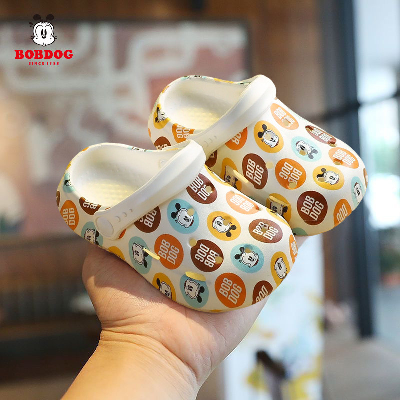 Bobdog / Bobdog Bé Gái Giày Mùa Hè Giày Sandal Cho Bé 1-3 Tuổi 2 Trẻ Em Sân Vườn Lỗ Giày Bé Trai Bé