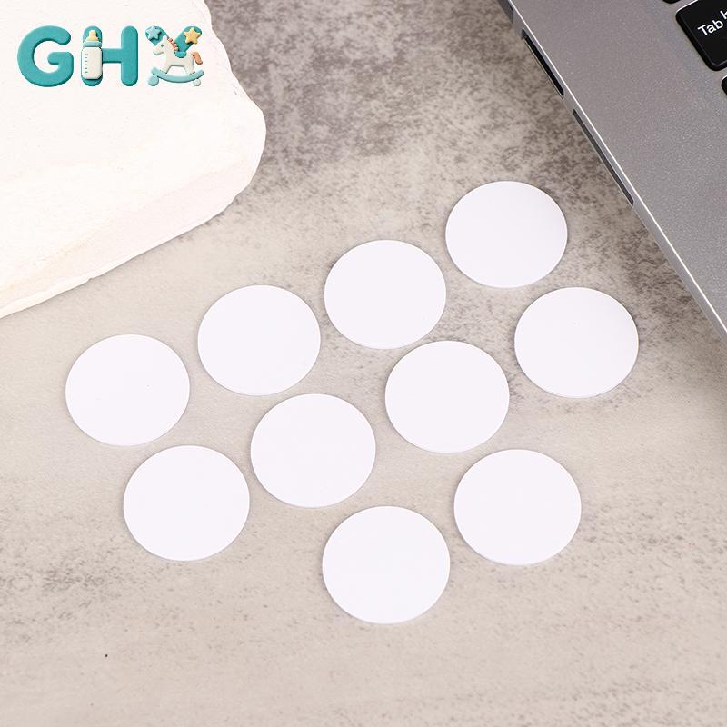 GHX 5 Cái Có Thể Ghi Lại Trắng Ntag215 NFC Tròn Đồng Xu 504 Byte Thông Minh Ntag215 Thẻ Nhãn 25 Mm C