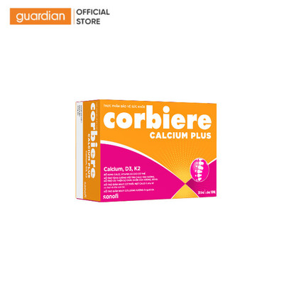 Thực Phẩm Bảo Vệ Sức Khỏe Corbiere Calcium Plus 30 Ống | Guardian Việt Nam