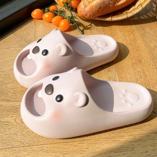  Dép lê quai ngang nữ đi ngoài trời đi chơi đi học chất liệu eva êm mềm dễ thương hình chú gấu loppy-091 