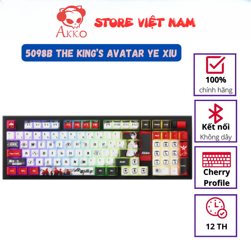 Bàn phím AKKO 5098B The King’s Avatar Ye Xiu (RGB / Hotswap / Akko V3 Piano Pro)